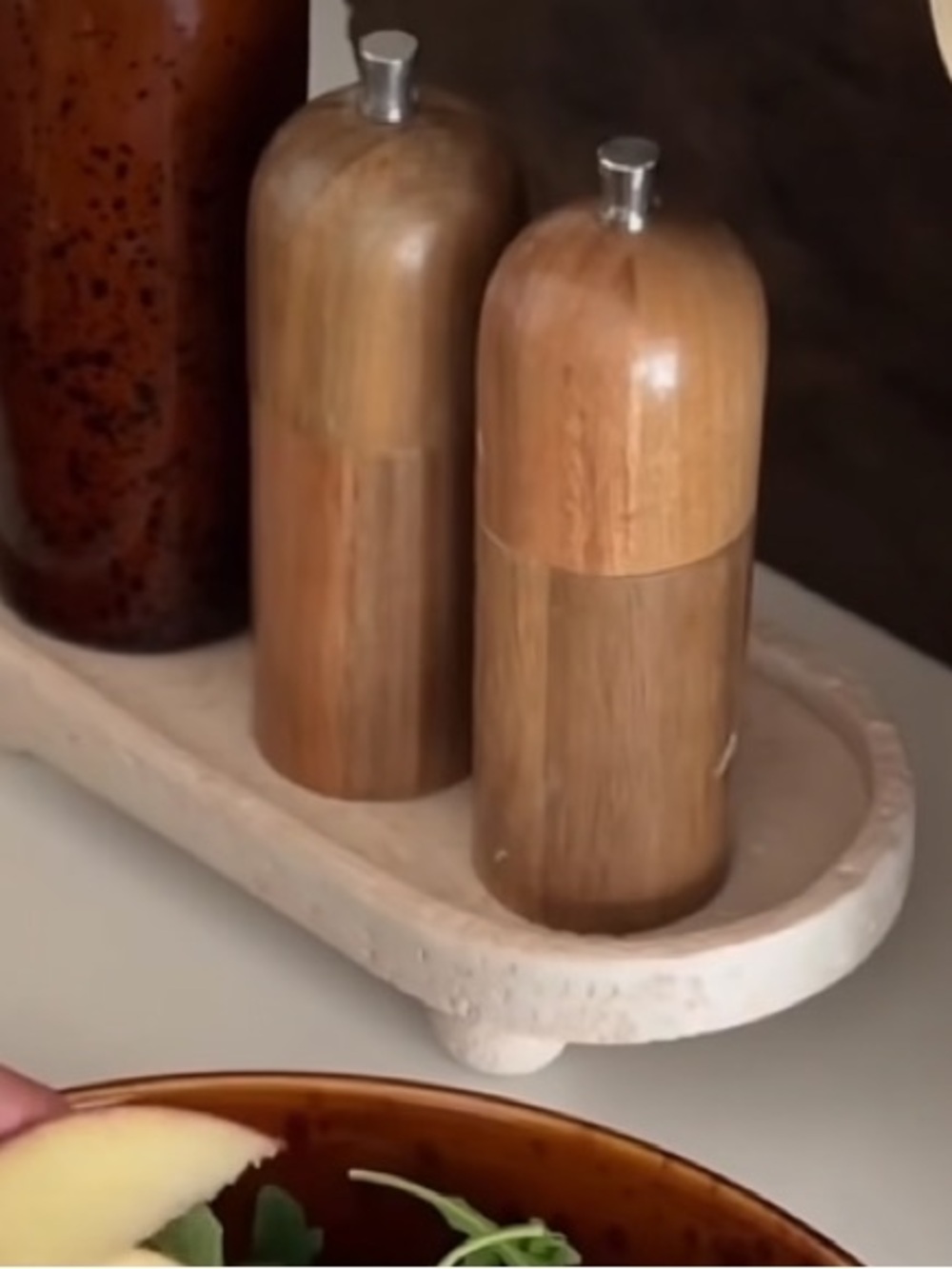 Short Stories Wooden Salt & Pepper Grinder Set